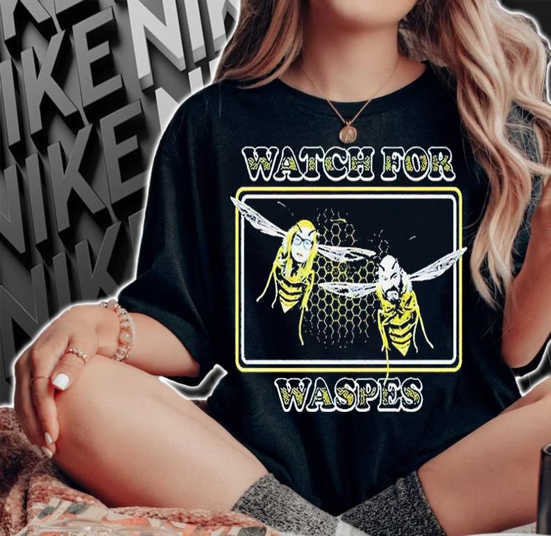 Tom Segura and Christina Pazsitzky watch for Waspes T-shirt woman shirt