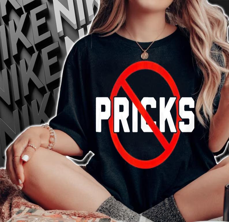No Pricks San Francisco Baseball t-shirt woman shirt