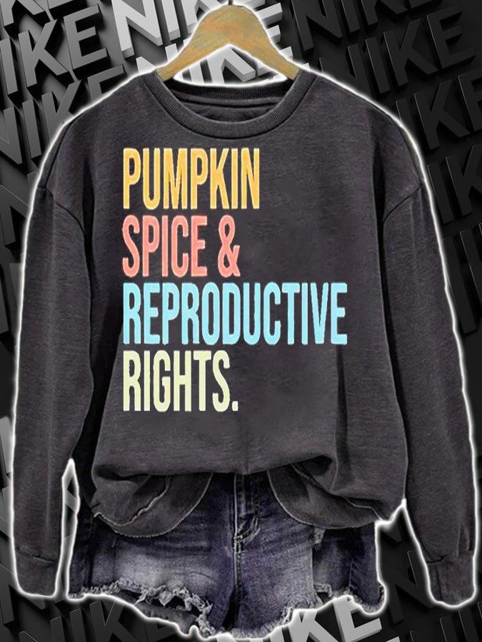 Pumpkin spice and reproductive rights T-shirt