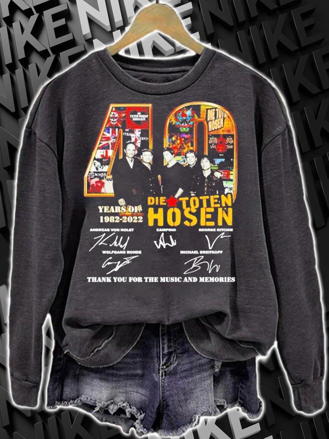 40 years of Die Toten Hosen 1982 2022 thank you for the memories shirt sweatshirt
