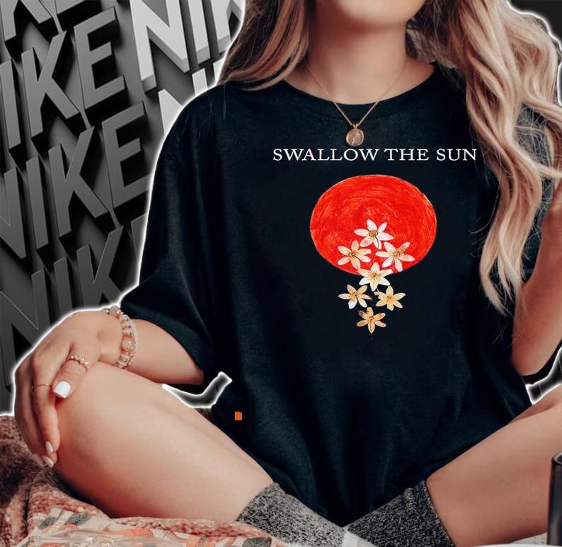 Swallow the sun Moonflowers shirt woman shirt