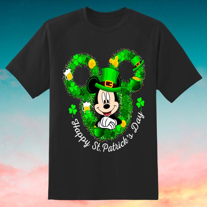 Disney Mickey Mouse Happy St. Patrick's Day Shirt