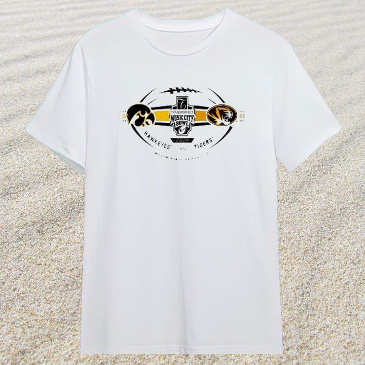 Iowa Hawkeyes vs Missouri Tigers 2024 Music City Bowl Shirt Hoodie Sweater