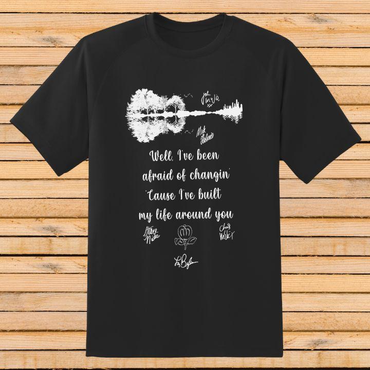 Personalized Guitar Lake Fleetwood Mac Landslide Lyrics Autographs T-Shirt