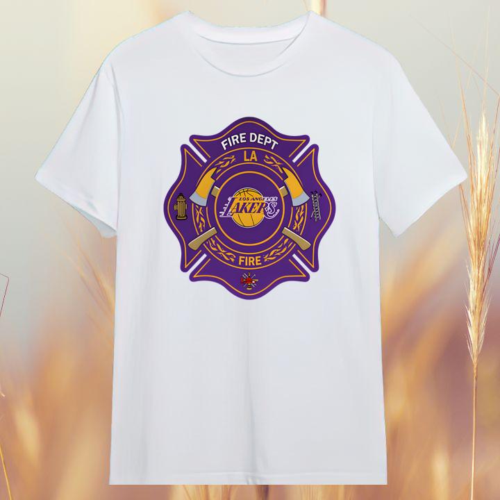 Firefighter Appreciation Los Angeles Lakers Basketball 2024 Logo Shirt
