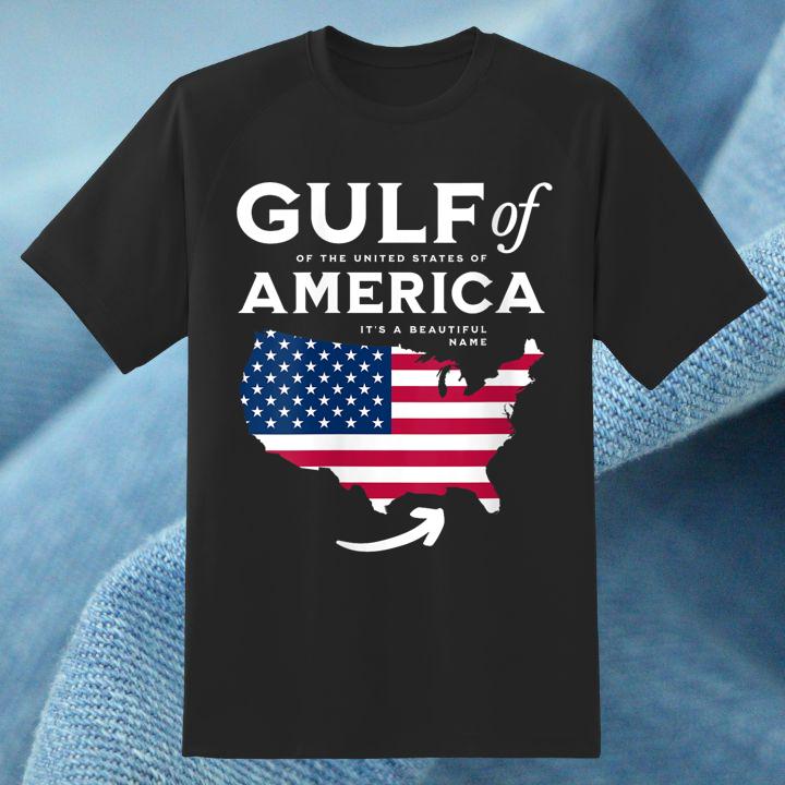 Gulf Of The United States Of America 2025 American Flag T-Shirt