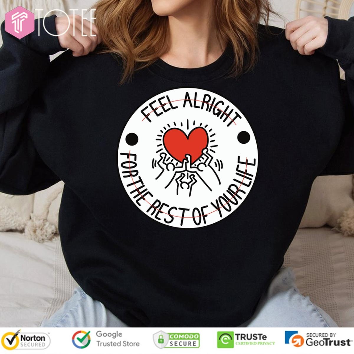 Falsettoland Keith Haring Feel Alright For The Rest Of Yourlife sweatshirt